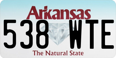 AR license plate 538WTE