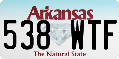 AR license plate 538WTF