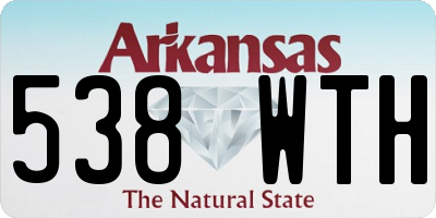 AR license plate 538WTH