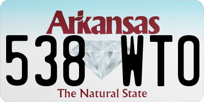 AR license plate 538WTO