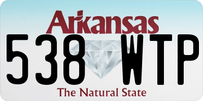 AR license plate 538WTP