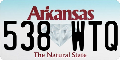 AR license plate 538WTQ