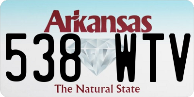 AR license plate 538WTV