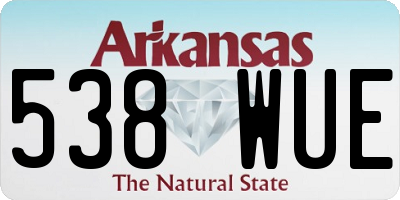 AR license plate 538WUE