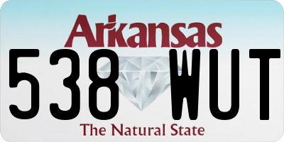 AR license plate 538WUT