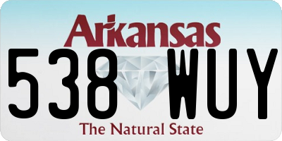 AR license plate 538WUY