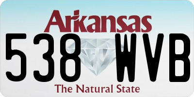 AR license plate 538WVB