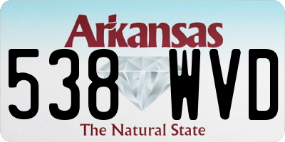 AR license plate 538WVD