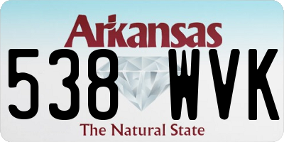 AR license plate 538WVK
