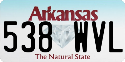 AR license plate 538WVL