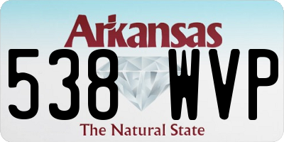 AR license plate 538WVP