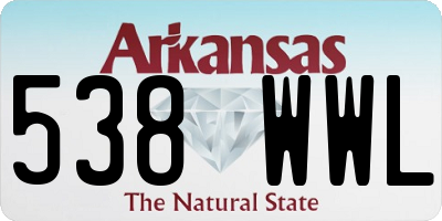 AR license plate 538WWL