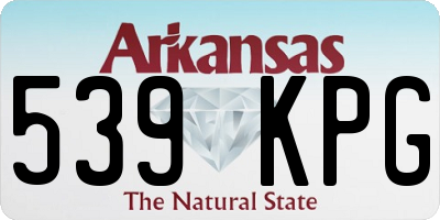 AR license plate 539KPG