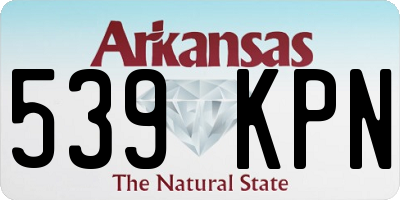 AR license plate 539KPN