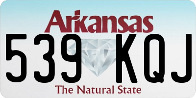 AR license plate 539KQJ