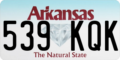 AR license plate 539KQK