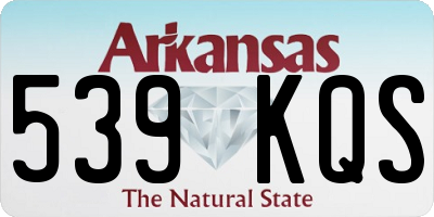 AR license plate 539KQS