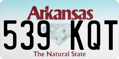 AR license plate 539KQT
