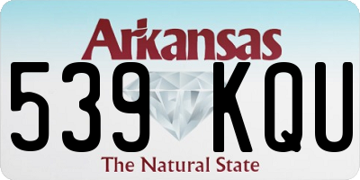 AR license plate 539KQU