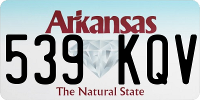 AR license plate 539KQV