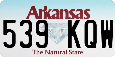AR license plate 539KQW