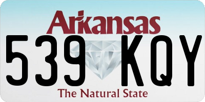 AR license plate 539KQY