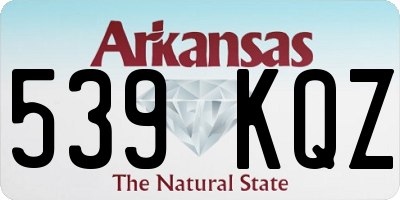 AR license plate 539KQZ