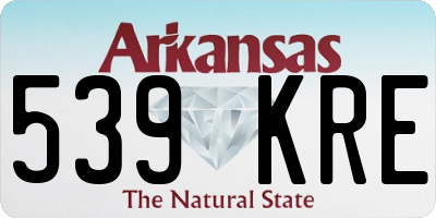 AR license plate 539KRE