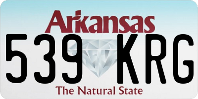 AR license plate 539KRG