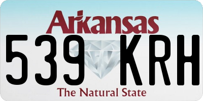 AR license plate 539KRH