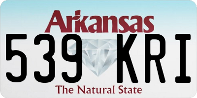 AR license plate 539KRI