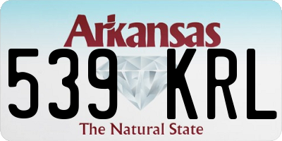 AR license plate 539KRL