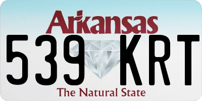AR license plate 539KRT