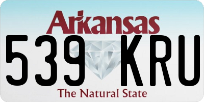 AR license plate 539KRU