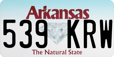 AR license plate 539KRW