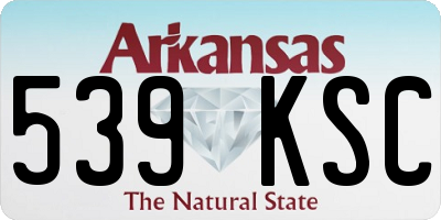 AR license plate 539KSC