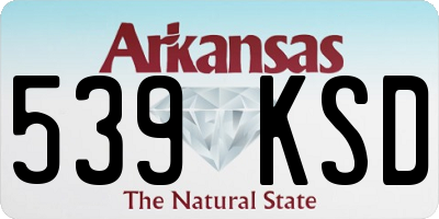 AR license plate 539KSD