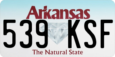 AR license plate 539KSF