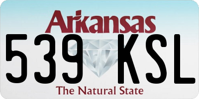 AR license plate 539KSL