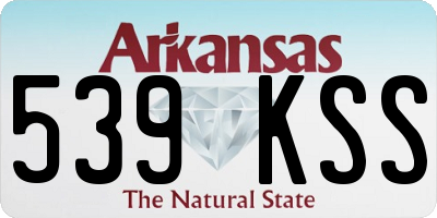 AR license plate 539KSS