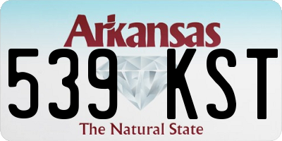 AR license plate 539KST