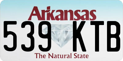 AR license plate 539KTB