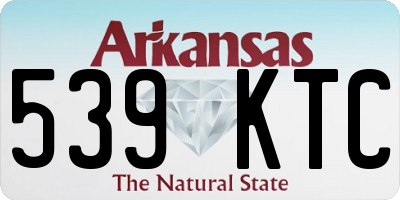 AR license plate 539KTC