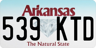 AR license plate 539KTD