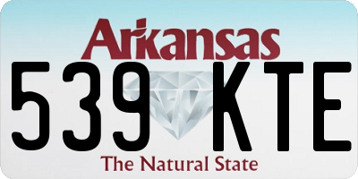 AR license plate 539KTE