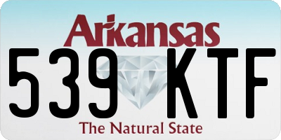 AR license plate 539KTF