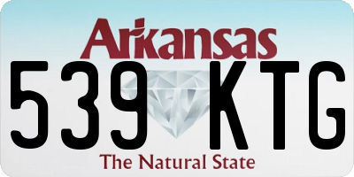 AR license plate 539KTG