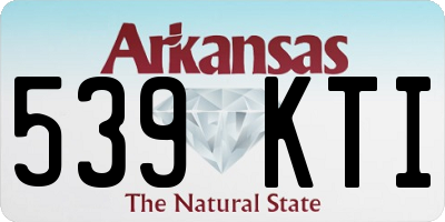 AR license plate 539KTI