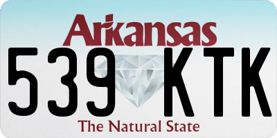 AR license plate 539KTK