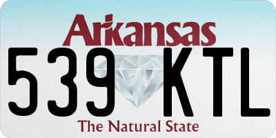 AR license plate 539KTL